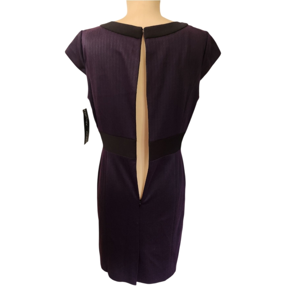 BETSY & ADAM Cap Sleeve Sheath Dress - Size 4 - Picture 9 of 14